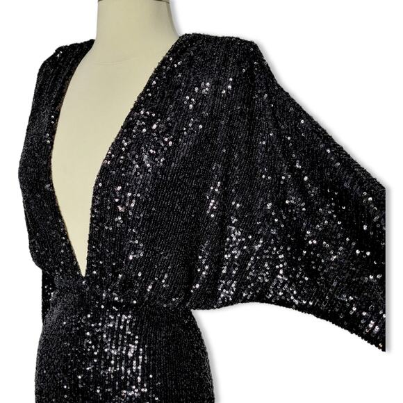 Nookie Veda Sequin Mini Dress in Black Size Small New With Tag NYE - Picture 11 of 13